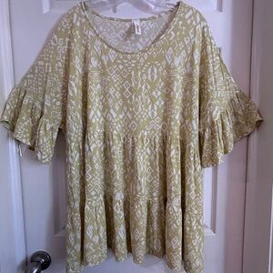 Crepas Babydoll Top, 2XL